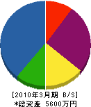 平成グリーン 貸借対照表 2010年3月期