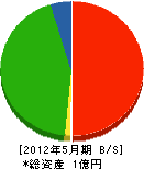 東武建設 貸借対照表 2012年5月期
