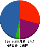隆月建設 貸借対照表 2010年5月期