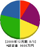 小垣江設備 貸借対照表 2008年12月期