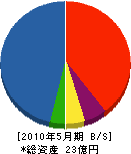 橋本工業 貸借対照表 2010年5月期