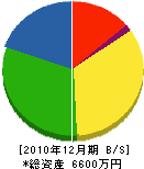池田造園 貸借対照表 2010年12月期