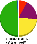 櫻本建設 貸借対照表 2008年5月期