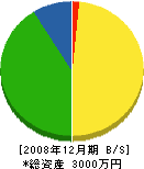 北大阪ガーデン 貸借対照表 2008年12月期