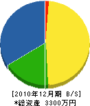 マワリミチ建設 貸借対照表 2010年12月期