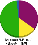 丸高組 貸借対照表 2010年9月期