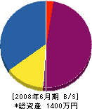 司丸海事 貸借対照表 2008年6月期