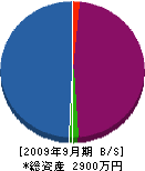 村松設備 貸借対照表 2009年9月期