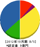 松永建設 貸借対照表 2012年10月期