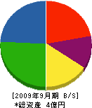 引田建工 貸借対照表 2009年9月期