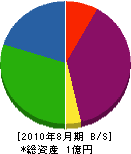 幸栄組 貸借対照表 2010年8月期