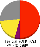 栃木防災 損益計算書 2012年10月期