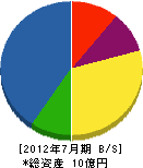 廣瀬工務店 貸借対照表 2012年7月期