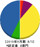 大井仙樹園 貸借対照表 2010年8月期