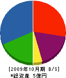 中森土建 貸借対照表 2009年10月期