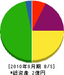 アクア・トゥエンティーワン 貸借対照表 2010年8月期 アクア・トゥエンティーワン 貸借対照表 2010年8月期