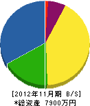 朝日電気 貸借対照表 2012年11月期