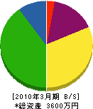 松浦建設 貸借対照表 2010年3月期