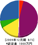 坂口造園 貸借対照表 2009年12月期