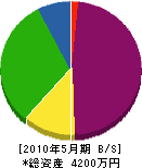 入門硝子 貸借対照表 2010年5月期