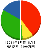 昭電産業 貸借対照表 2011年9月期