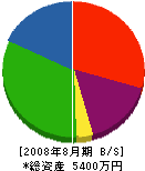 ヤマユウ 貸借対照表 2008年8月期