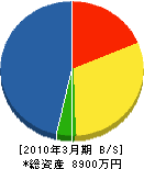 東京工業中部 貸借対照表 2010年3月期