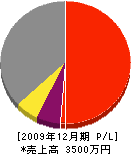 鶴岡塗装工業 損益計算書 2009年12月期