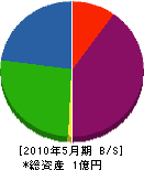 津島建設 貸借対照表 2010年5月期