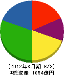 東京製綱 貸借対照表 2012年3月期