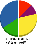 日本ブライト 貸借対照表 2012年3月期