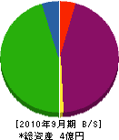 大嶋工業 貸借対照表 2010年9月期