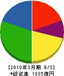 東京製綱 貸借対照表 2010年3月期