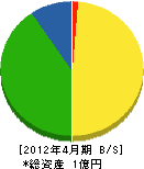 湯浅プロパン燃料 貸借対照表 2012年4月期