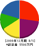 木村植物園 貸借対照表 2008年12月期