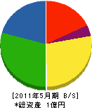 坪倉組 貸借対照表 2011年5月期