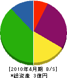 東陽電気 貸借対照表 2010年4月期