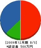 田中襖店 貸借対照表 2009年12月期