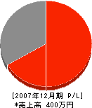 上野設備工業 損益計算書 2007年12月期