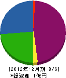 大貫電興社 貸借対照表 2012年12月期