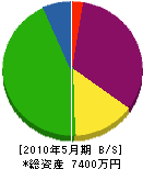 細見組 貸借対照表 2010年5月期 細見組 貸借対照表 2010年5月期