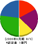 郷田組 貸借対照表 2008年6月期