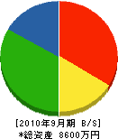 マル正伊藤畳店 貸借対照表 2010年9月期