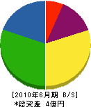 上郷木材 貸借対照表 2010年6月期 上郷木材 貸借対照表 2010年6月期