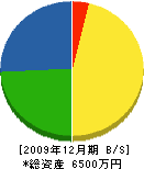 生田建設 貸借対照表 2009年12月期