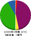 日置川清掃 貸借対照表 2009年3月期