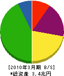 西日本電信電話 貸借対照表 2010年3月期