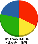 田中木工 貸借対照表 2012年5月期