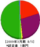 山鉄光産 貸借対照表 2009年3月期