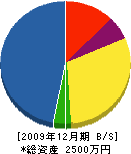 小川工業 貸借対照表 2009年12月期